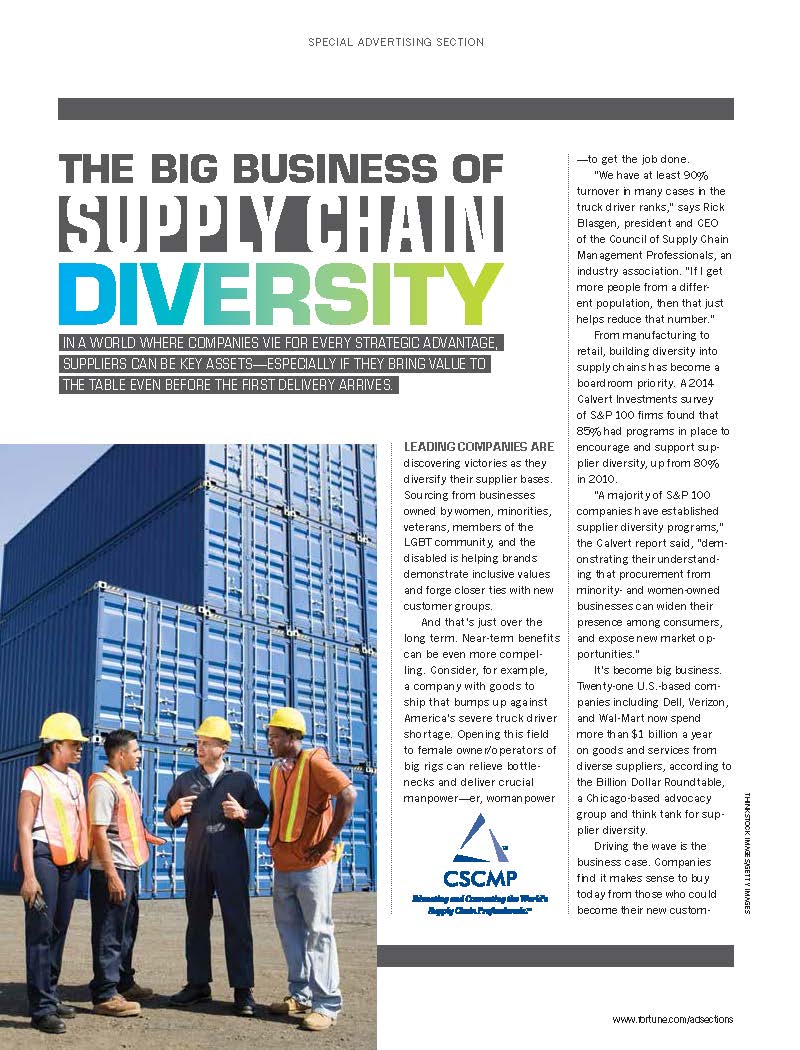 The Big Business of Supply Chain Diversity - Fortune Media