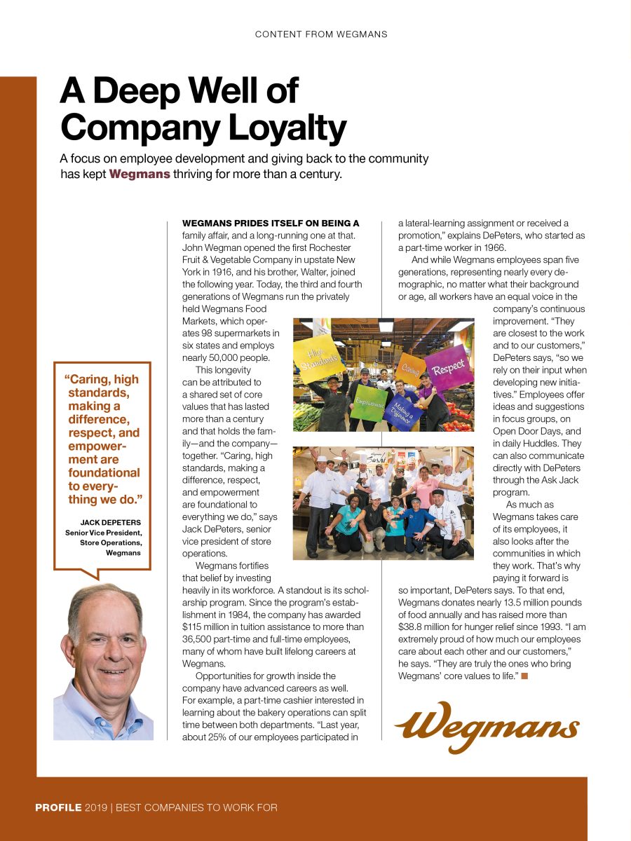 A Deep Well of Company Loyalty