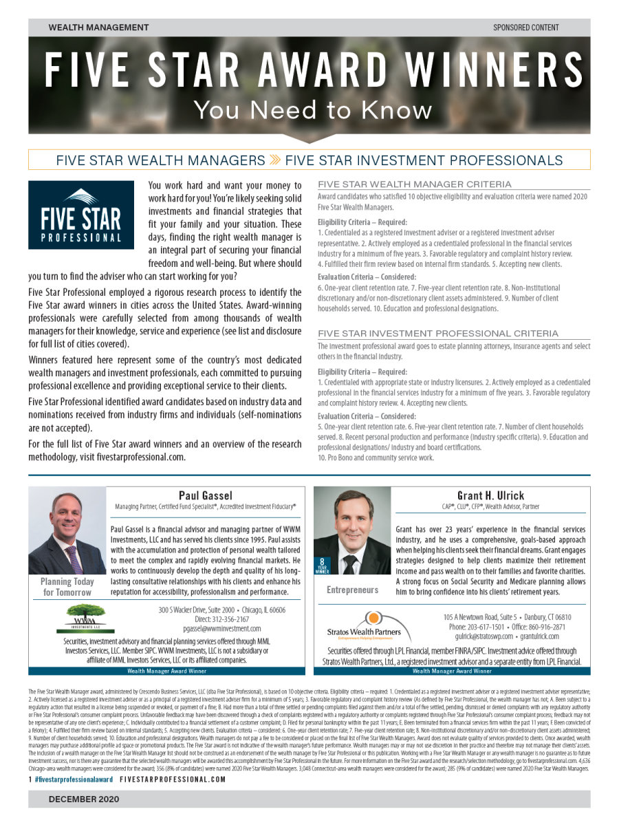 Five Star Award Winners