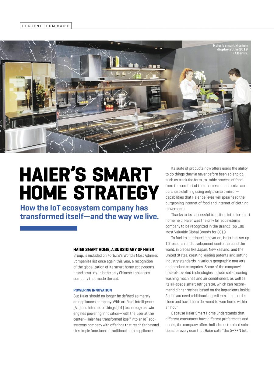 Haier's Smart Home Strategy