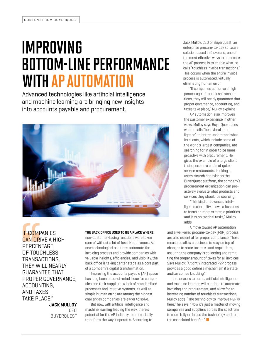 Improving Bottom-Line Performance with AP Automation