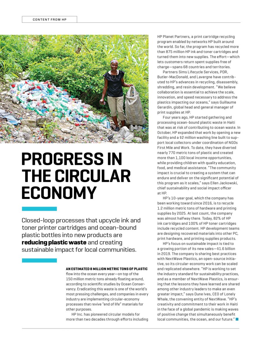 Progress in the Circular Economy