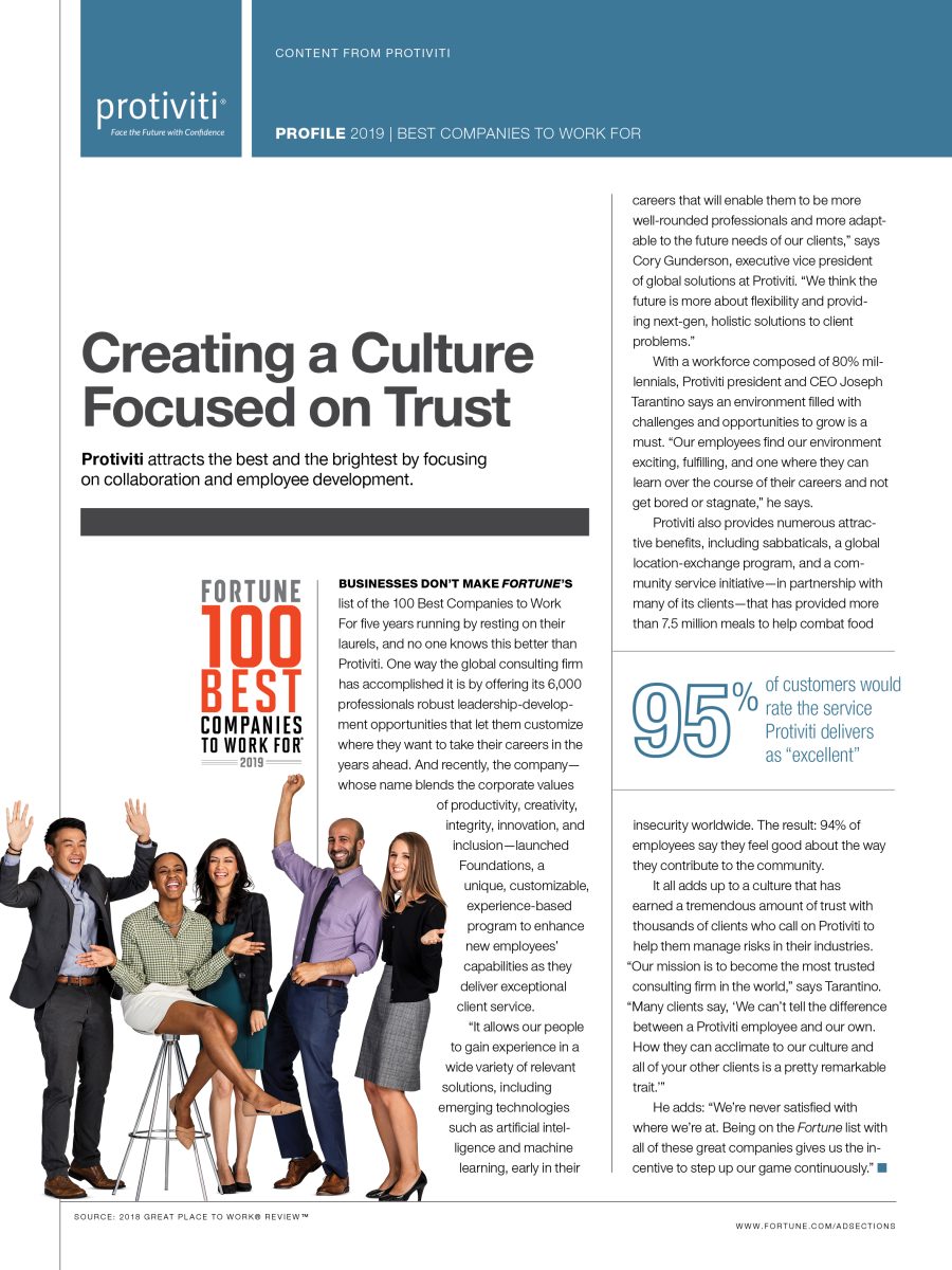 Creating a Culture Focused on Trust