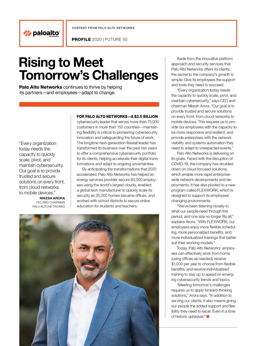 Rising to Meet Tomorrow’s Challenges