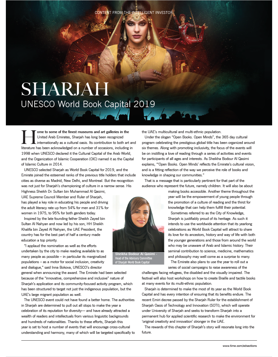 Sharjah Unesco: World Book Capital 2019