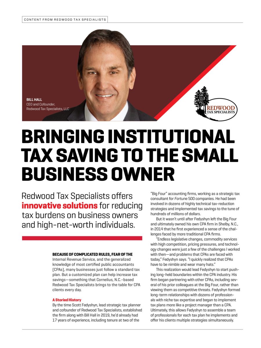Bringing Institutional Tax Saving to the Small Business Owner