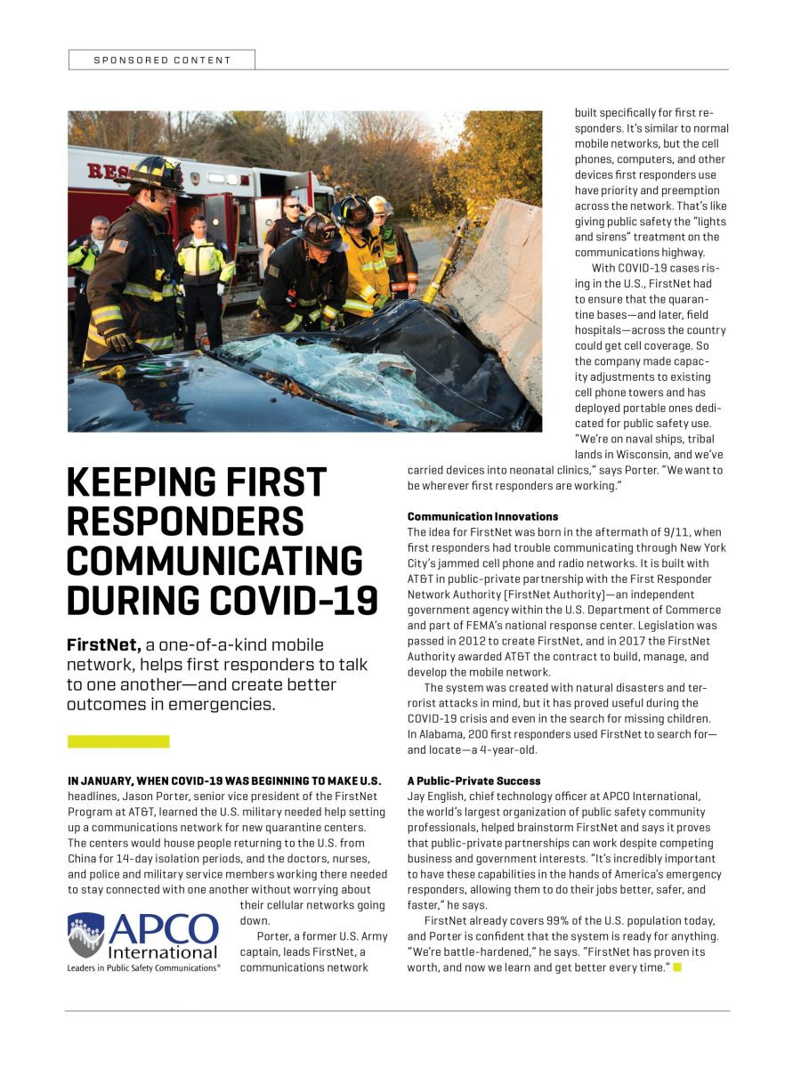 Keeping First Responders Communicating During COVID-19