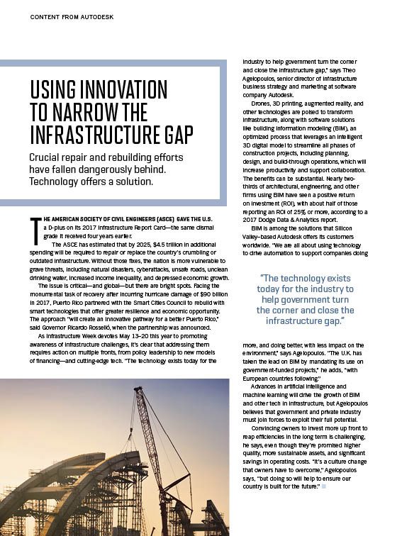 Using Innovation  to Narrow the  Infrastructure Gap