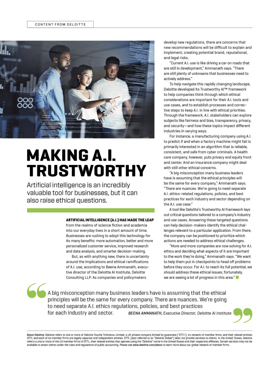 Making A.I. Trustworthy