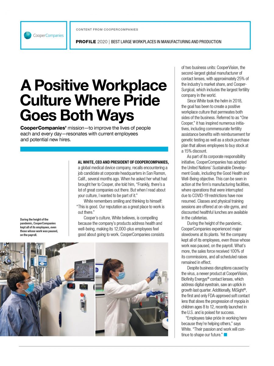 A Positive Workplace Culture Where Pride Goes Both Ways