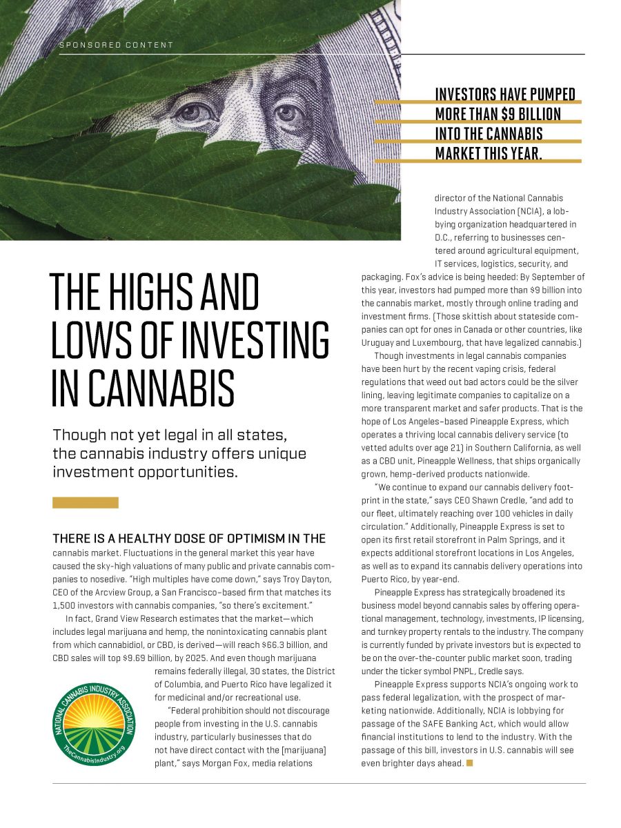 The Highs and Lows of Investing in Cannabis
