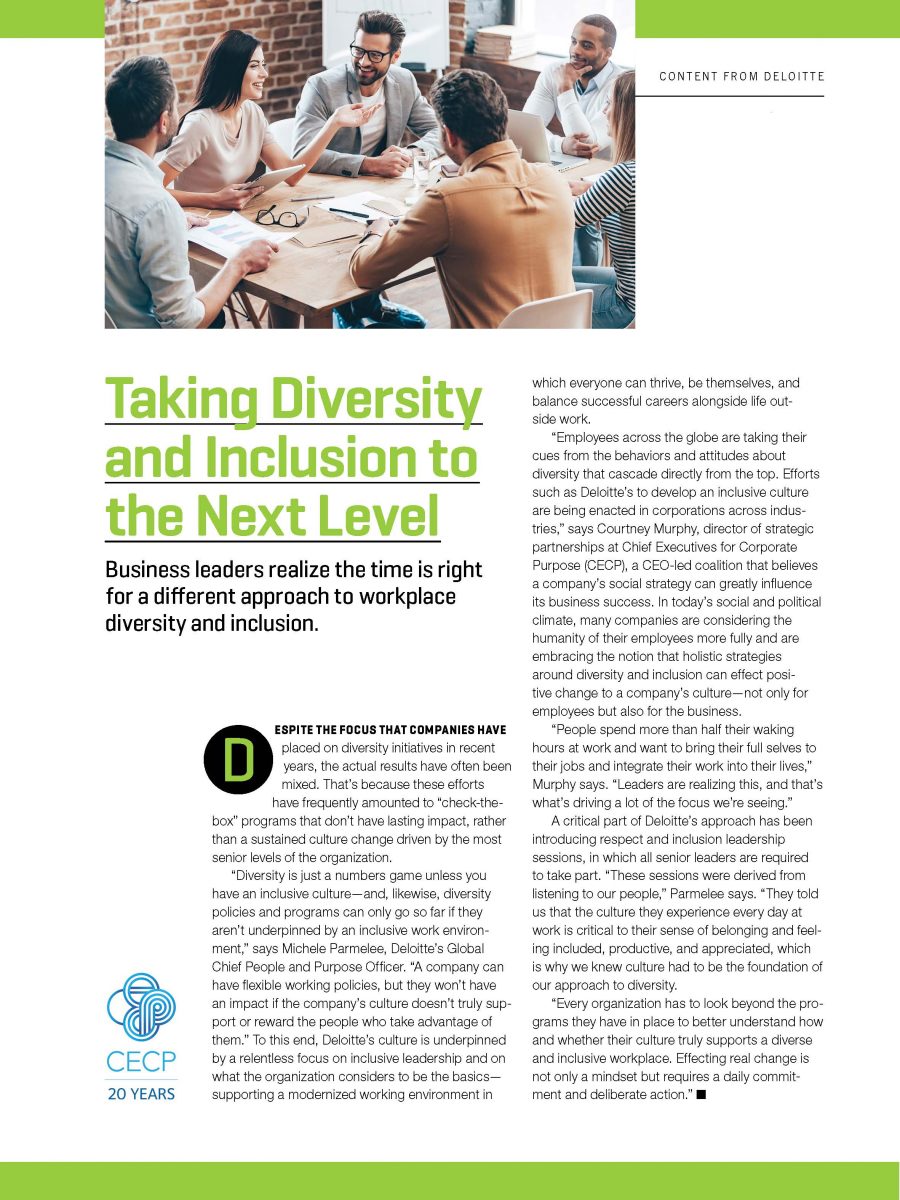 Taking Diversity and Inclusion to the Next Level