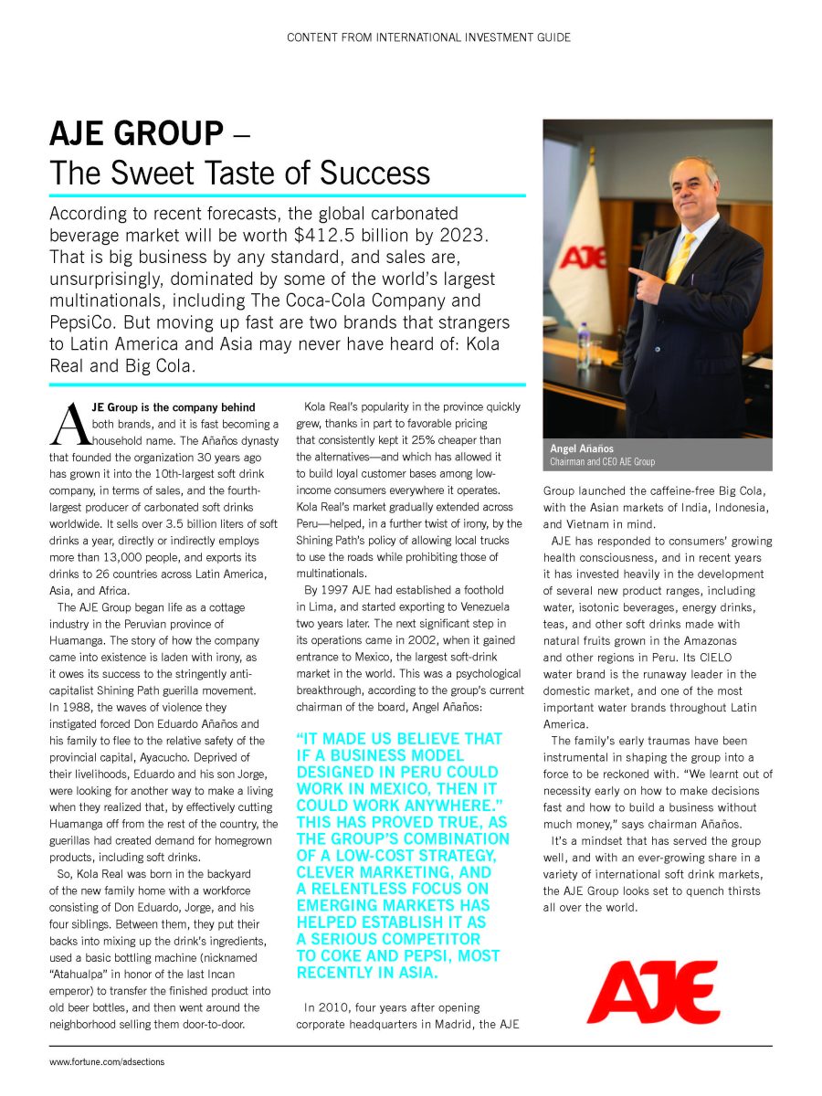 AJE GROUP – The Sweet Taste of Success