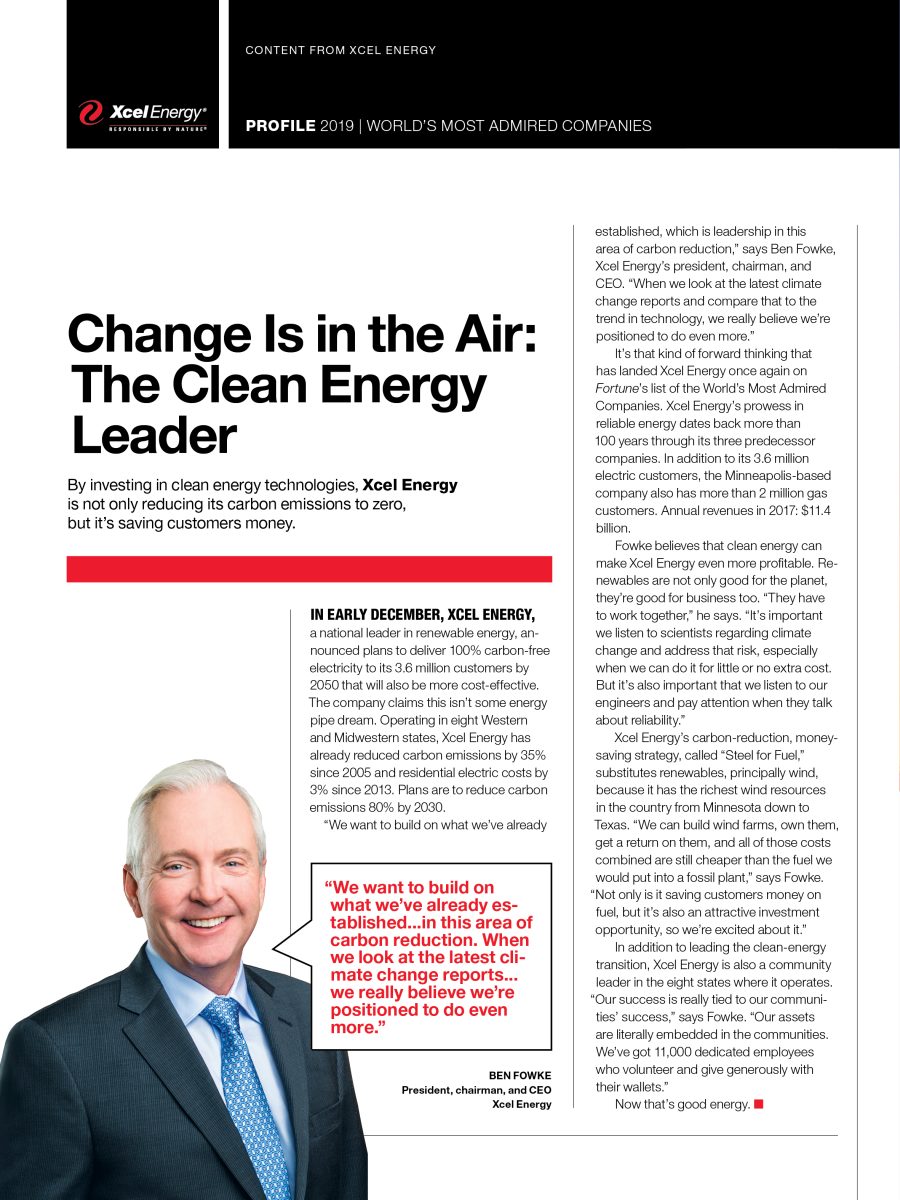 Change Is in the Air: The Clean Energy Leader