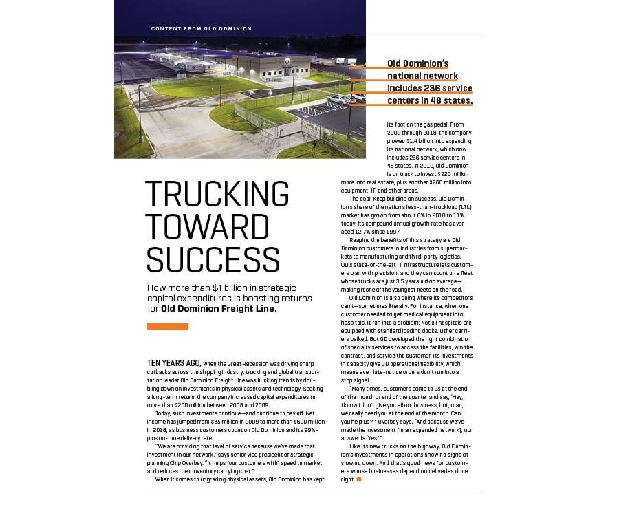 Trucking Toward Success