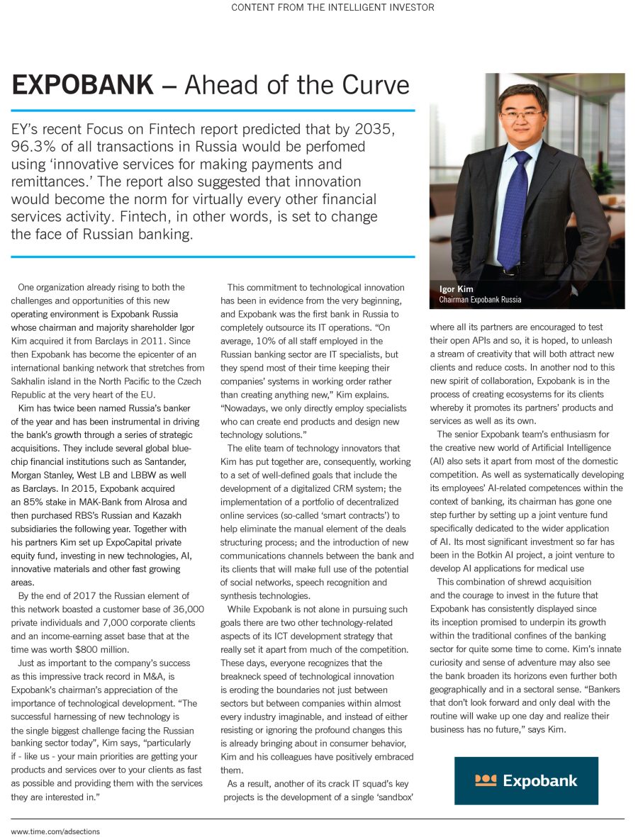 Expobank – Ahead of the Curve
