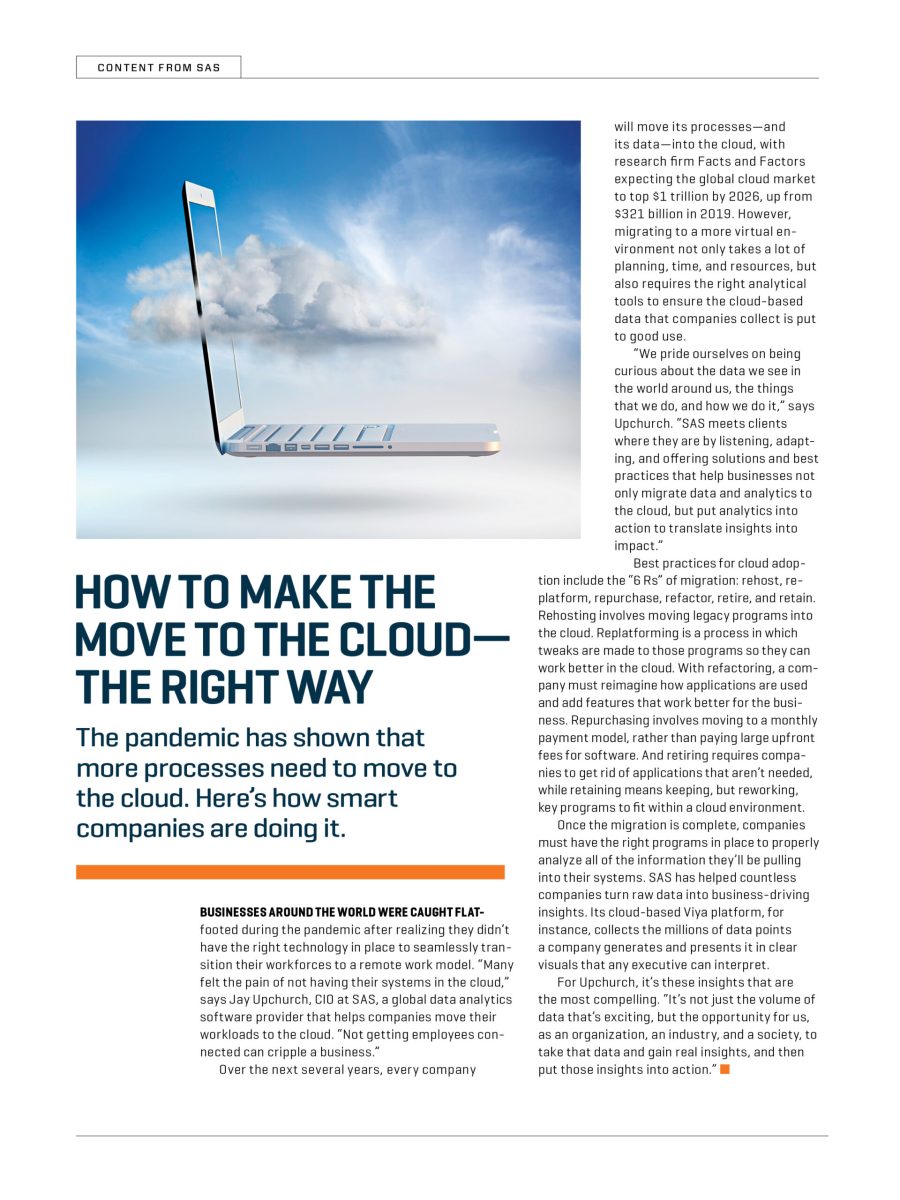 How to Make the Move to the Cloud—The Right Way