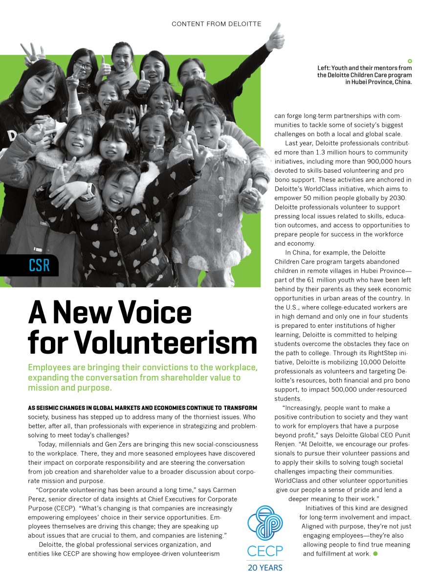 A New Voice for Volunteerism